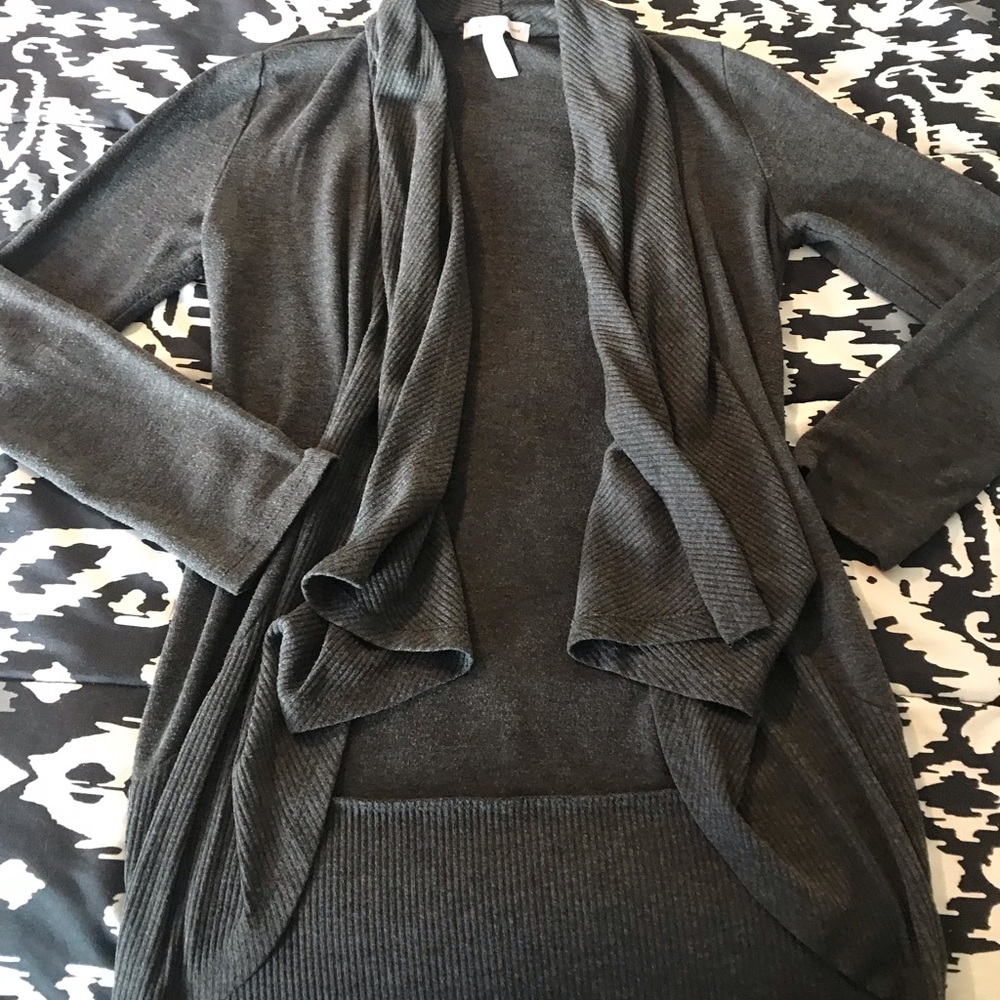 Gray cardigan